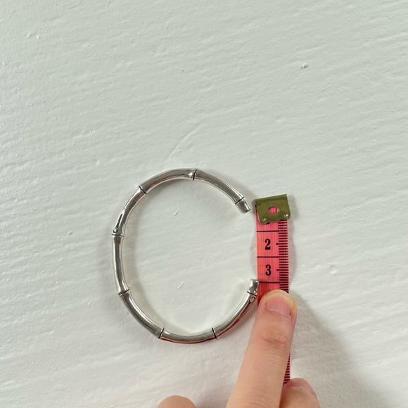 925 silver bamboo shaped bangle - Picture 6 of 6